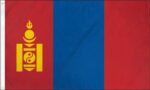 Mongolia Stick Flag 4x6 In 12 Pack