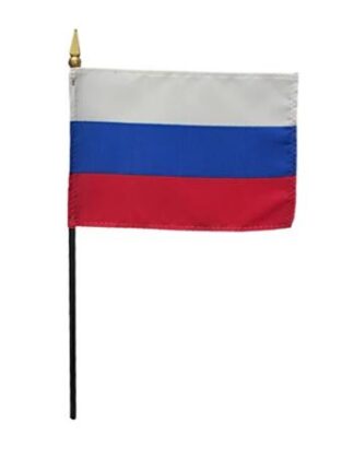 Russia Flag 4 inch by 6 inch