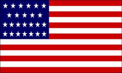 American USA 25 Stars Flag (1836-1837)