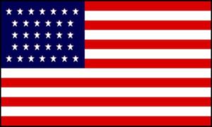 American USA 32 Stars Flag (1858-1859)