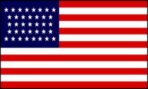 American USA 37 Stars Flag (1867-1877)