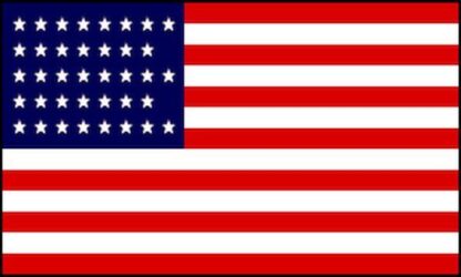 American USA 38 Stars Flag (1877-1890)
