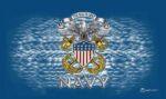 Navy The Sea Is Ours Flag 3x5 FT