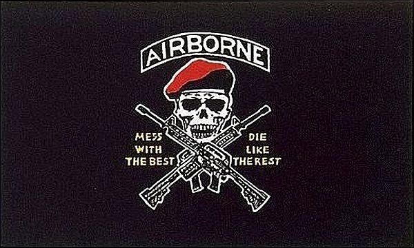 Airborne Flag Mess With The Best