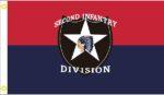 2nd Infantry Airborne Flag 3x5 FT