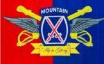 10th Mountain Fly To Glory Flag 3x5 FT