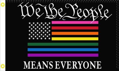 Rainbow We The People Flag