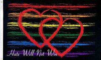 Rainbow Hate Will Not Win Flag