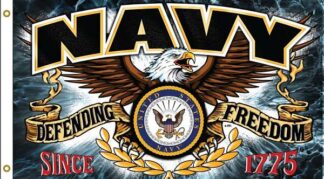 Navy Defending Freedom Gold Flag