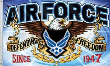 Air Force Defending Freedom Light Blue Flag