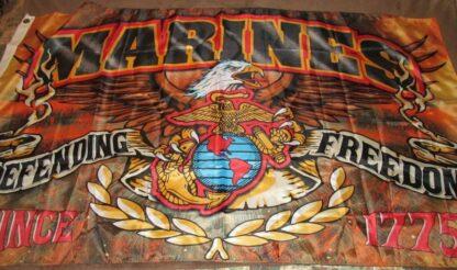 Marines Defending Freedom Gold Flag