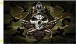 2nd Amendment Camo Skull Flag 3x5 FT