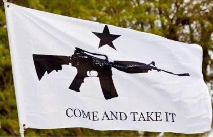 2nd Amendment Flag Come And Take It Rifle Flag