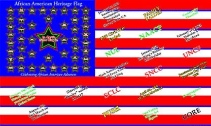 Afro American USA Flag