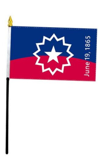 Juneteenth With Date Flag 4 inch by 6 inch