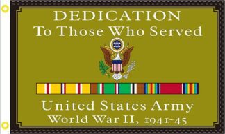 Army WWII Dedication Flag