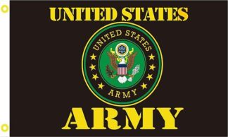 Army Seal Black Flag