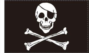 Pirate Black Patch Flag