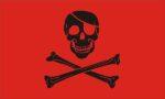 Pirate Patch Flag Red 3x5 FT