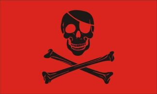 Pirate Patch Flag Red