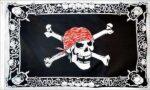 Skull With Border Flag 3x5 FT