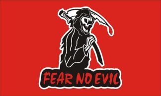 Fear No Evil Flag Red