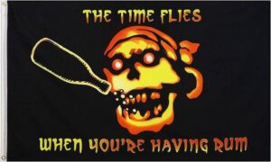 Pirate Rum Flag Time Flies When You're Having Rum