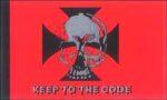 Keep To The Code Iron Cross & Skull Pirate Flag 3x5 FT