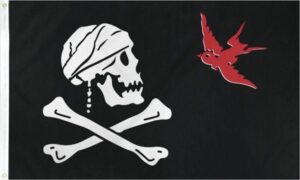 Captain Jack Sparrow Pirate Flag (Jack Ward The Pirate)
