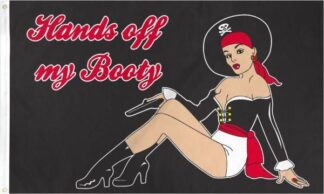 Hands Off My Booty Flag Pinup Girl