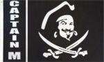 Captain M Pirate Flag 3x5 FT