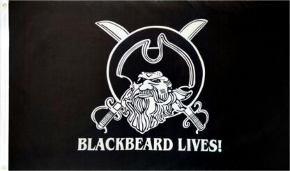 Blackbeard Lives Pirate Flag