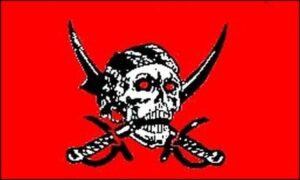 Red Skull Pirate Flag
