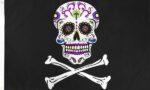 Sugar Skull Crossbones Calavera Flag 3x5 FT