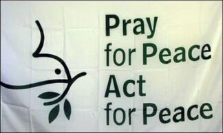 Pray For Peace Flag
