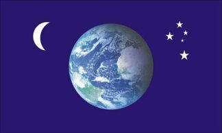 Earth Moon & Stars Flag