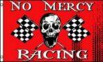 No Mercy Checkered Racing Pirate Flag 3x5 FT