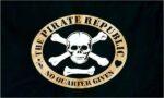 Pirate Republic Flag Black 3x5 FT