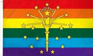 Rainbow Indiana Flag