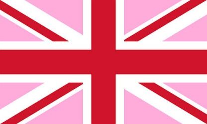 Pink United Kingdom Flag