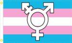 Transgender Symbol Flag 3x5 FT