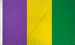 Mardi Gras Flag 3x5 FT