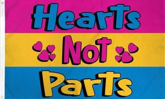 Hearts Not Parts Pansexual Flag
