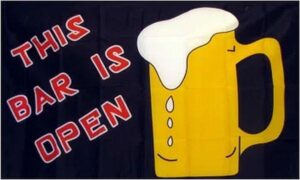 This Bar Is Open Flag