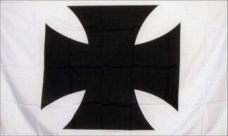 Maltese Cross Flag White