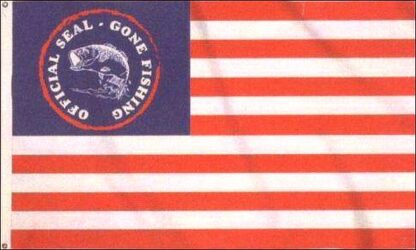 Gone Fishing USA Flag