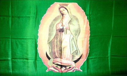 Lady of Guadalupe Flag Green