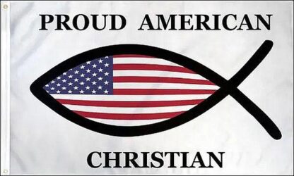 Christian Fish USA Flag