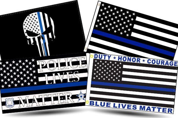 Blue Lives Matter Flags