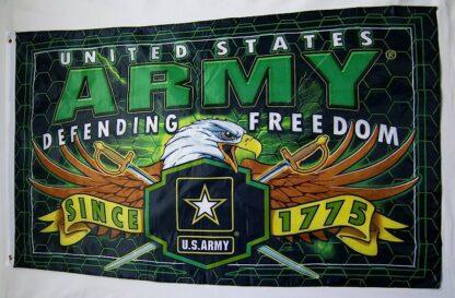 Army Defending Freedom Green Flag
